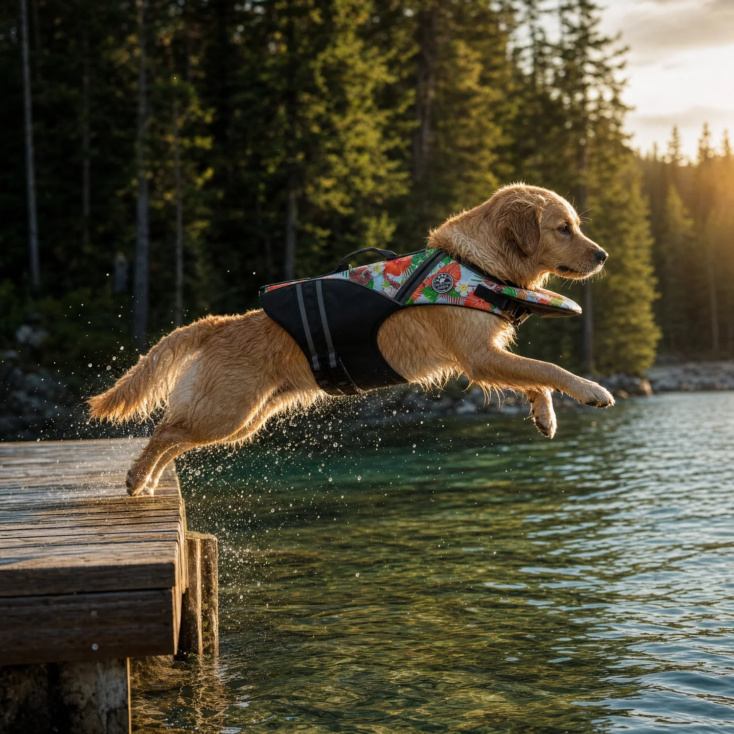 Dog Life Jacket - Safety Swim Vest For Outdoor Adventures