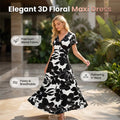 🌈Women's V-Neck Floral Beach Maxi Dress